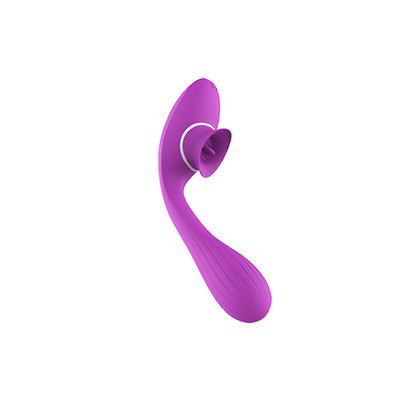 Foto 9 do produto Vibrador de Ponto G e Estimulador de Clitóris em Formato de Linguinha em Silicone com 10 Modos de Vibrações e Recarregável - Nv Toys Disa | Disponível em 2 Cores