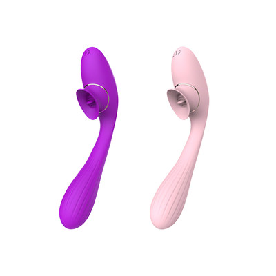 Foto 1 do produto Vibrador de Ponto G e Estimulador de Clitóris em Formato de Linguinha em Silicone com 10 Modos de Vibrações e Recarregável - Nv Toys Disa | Disponível em 2 Cores