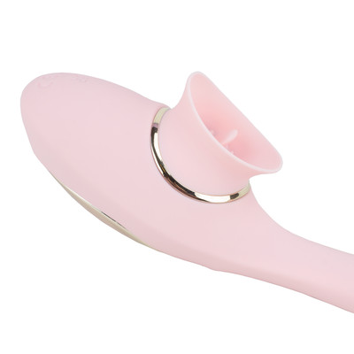 Foto 5 do produto Vibrador de Ponto G e Estimulador de Clitóris em Formato de Linguinha em Silicone com 10 Modos de Vibrações e Recarregável - Nv Toys Disa | Disponível em 2 Cores