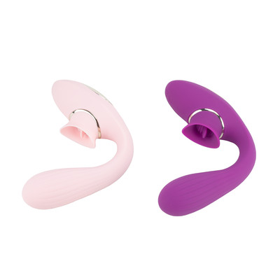 Foto 2 do produto Vibrador de Ponto G e Estimulador de Clitóris em Formato de Linguinha em Silicone com 10 Modos de Vibrações e Recarregável - Nv Toys Disa | Disponível em 2 Cores
