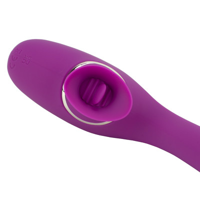 Foto 11 do produto Vibrador de Ponto G e Estimulador de Clitóris em Formato de Linguinha em Silicone com 10 Modos de Vibrações e Recarregável - Nv Toys Disa | Disponível em 2 Cores