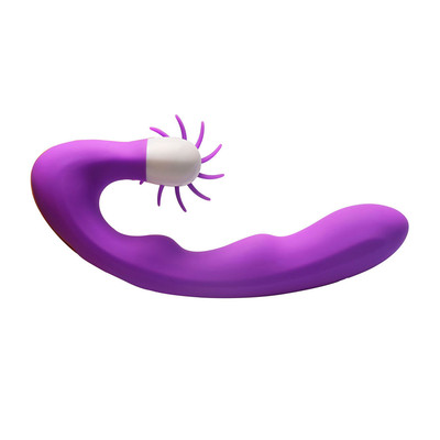 Foto 2 do produto Vibrador de Ponto G e Estimulador Clitóris com Línguas Rotativas, 18 Modos de Vibração e Função de Auto Aquecimento - HotWheel Vibrator | 18 x 3,7 cm