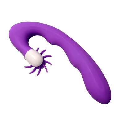 Foto 3 do produto Vibrador de Ponto G e Estimulador Clitóris com Línguas Rotativas, 18 Modos de Vibração e Função de Auto Aquecimento - HotWheel Vibrator | 18 x 3,7 cm