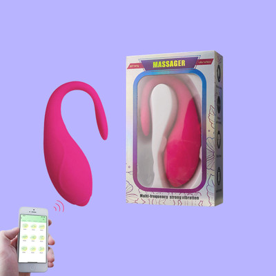 Vibrador de Ponto G e Estimulador de Clitóris com Ponta Achatada com 9 Vibrações, Controle Via Aplicativo e Carregamento USB - Good Vibe Toys | 9,5 x 3,5 cm