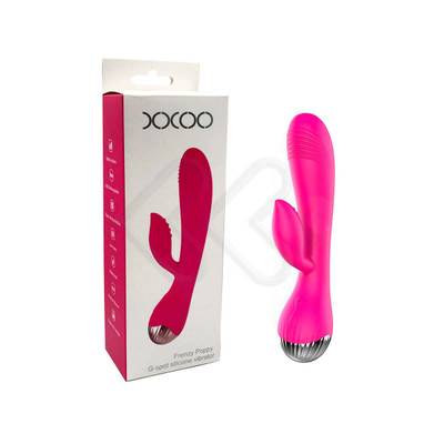 Foto 1 do produto Vibrador de Ponto G e Estimulador de Clitóris Recarregável com 10 Modos de Vibração - XXOO Frenzy Poppy | Disponível em 2 Cores