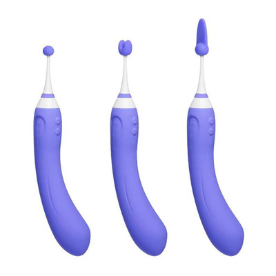 Foto 2 do produto Vibrador de Ponto G com Estimulador de Clitóris, Recarregável com 7 Modos de Vibração e Controle por Aplicativo - Lovense Hyphy | 12 x 3,4 cm