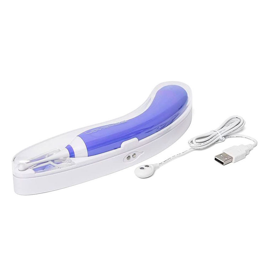 Vibrador de Ponto G com Estimulador de Clitóris, Recarregável com 7 Modos de Vibração e Controle por Aplicativo - Lovense Hyphy | 12 x 3,4 cm - 6