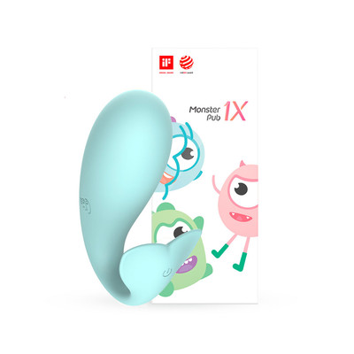 Foto 1 do produto Vibrador de Ponto G e Estimulador de Clitóris Recarregável Com 8 Modos de Vibração e Aplicativo - Monster Pub Doctor Whale | 14 x 3,2 cm