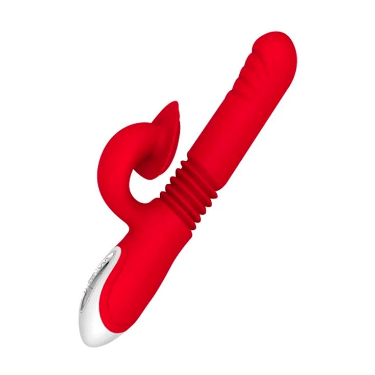 Vibrador de Ponto G e Estimulador de Clitóris Recarregável com Movimento "Vai e Vem", 8 Modos de Vibração e 3 Rotações - PopToy On And On - 2