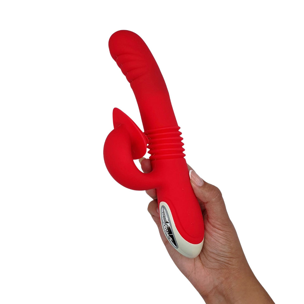 Vibrador de Ponto G e Estimulador de Clitóris Recarregável com Movimento "Vai e Vem", 8 Modos de Vibração e 3 Rotações - PopToy On And On - 6