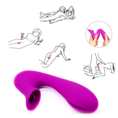 Foto 5 do produto Vibrador de Ponto G com Estimulador de Clitóris em Silicone, 12 Modos de Vibração e Carregamento via Cabo USB - Pleasure Dreams | 13 x 4 cm