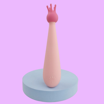Vibrador de Ponto G e Estimulador de Clitóris em Silicone com 3 Modos de Vibrações e Recarregável - S-Hande Queen | 11 x 3,6 cm