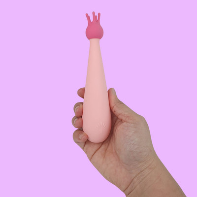 Vibrador de Ponto G e Estimulador de Clitóris em Silicone com 3 Modos de Vibrações e Recarregável - S-Hande Queen | 11 x 3,6 cm