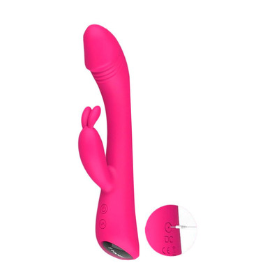 Foto 7 do produto Vibrador Rabbit com Formato de Glande Definida, 9 Modos de Vibração, Recarregável e Luz Led - S-Hande Baby Bunny | 13 x 3,4 cm | Disponível em 2 Cores