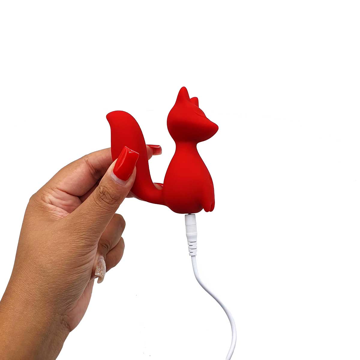 Vibrador de Ponto G com Formato de Raposa, 10 Modos de Vibração, Resistente à Água e Recarregável - Vibrator Elliot | 7 x 2,3 cm | Disponível em 2 Cores - 7