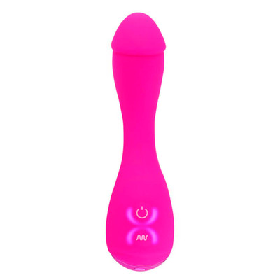 Foto 3 do produto Vibrador de Ponto G com Glande Definida em Silicone e 10 Modos de Vibrações - Aphrodisia Devil Dick | Disponível em 2 Cores