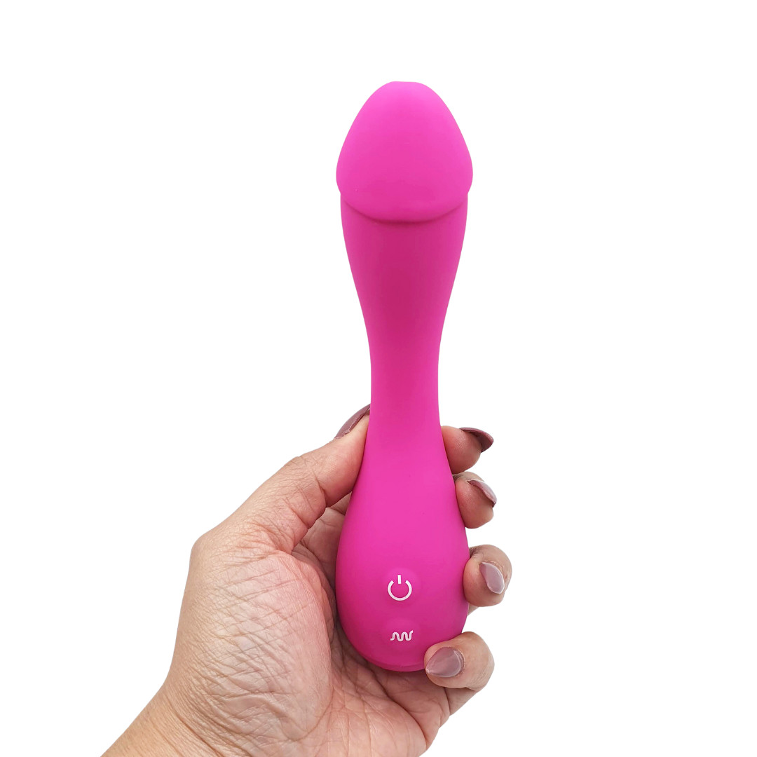 Vibrador de Ponto G com Glande Definida em Silicone e 10 Modos de Vibrações - Aphrodisia Devil Dick | Disponível em 2 Cores - 5