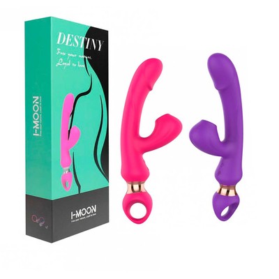 Vibrador de Ponto G com Glande e Estimulador de Clitóris com 10 Modos de Vibração, Alça Ergonômica e Carregamento via Cabo USB - I-Moon Destiny | Disponível em 2 Cores