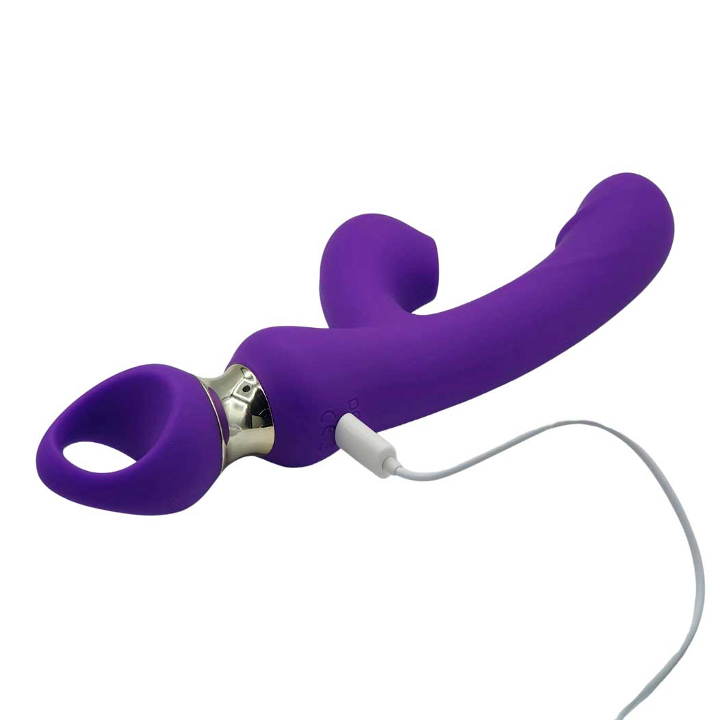 Vibrador de Ponto G com Glande e Estimulador de Clitóris com 10 Modos de Vibração, Alça Ergonômica e Carregamento via Cabo USB - I-Moon Destiny | Disponível em 2 Cores - 10