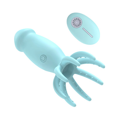 Foto 6 do produto Vibrador de Ponto G com Glande em Silicone, Estimulador no Formato de Polvo e 10 Modos de Vibração - Small Octopus | 8,3 x 3,5 cm | Disponível em 2 Cores