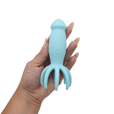 Vibrador de Ponto G com Glande em Silicone, Estimulador no Formato de Polvo e 10 Modos de Vibração - Small Octopus | 8,3 x 3,5 cm | Disponível em 2 Cores