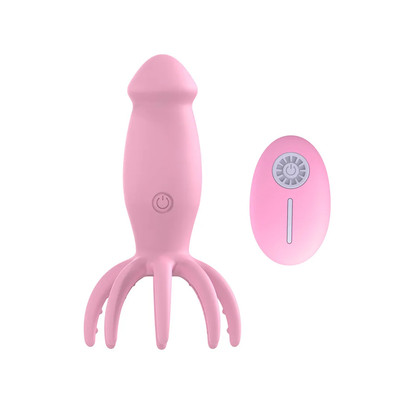 Foto 4 do produto Vibrador de Ponto G com Glande em Silicone, Estimulador no Formato de Polvo e 10 Modos de Vibração - Small Octopus | 8,3 x 3,5 cm | Disponível em 2 Cores