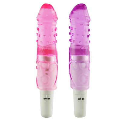 Foto 1 do produto Vibrador de Ponto G em Jelly com Textura Massageadora e Vibração Multivelocidade - SI Loves Sex In Her Shitty | 13,5 x 3 cm | Disponível em 2 Cores
