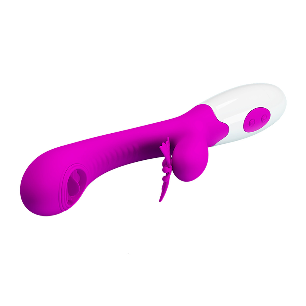 Vibrador de Ponto G com Língua, Estimulador de Clitóris em Formato de Borboleta e 12 Modos de Vibração - Pretty Love Moth | 10 x 3 cm - 3