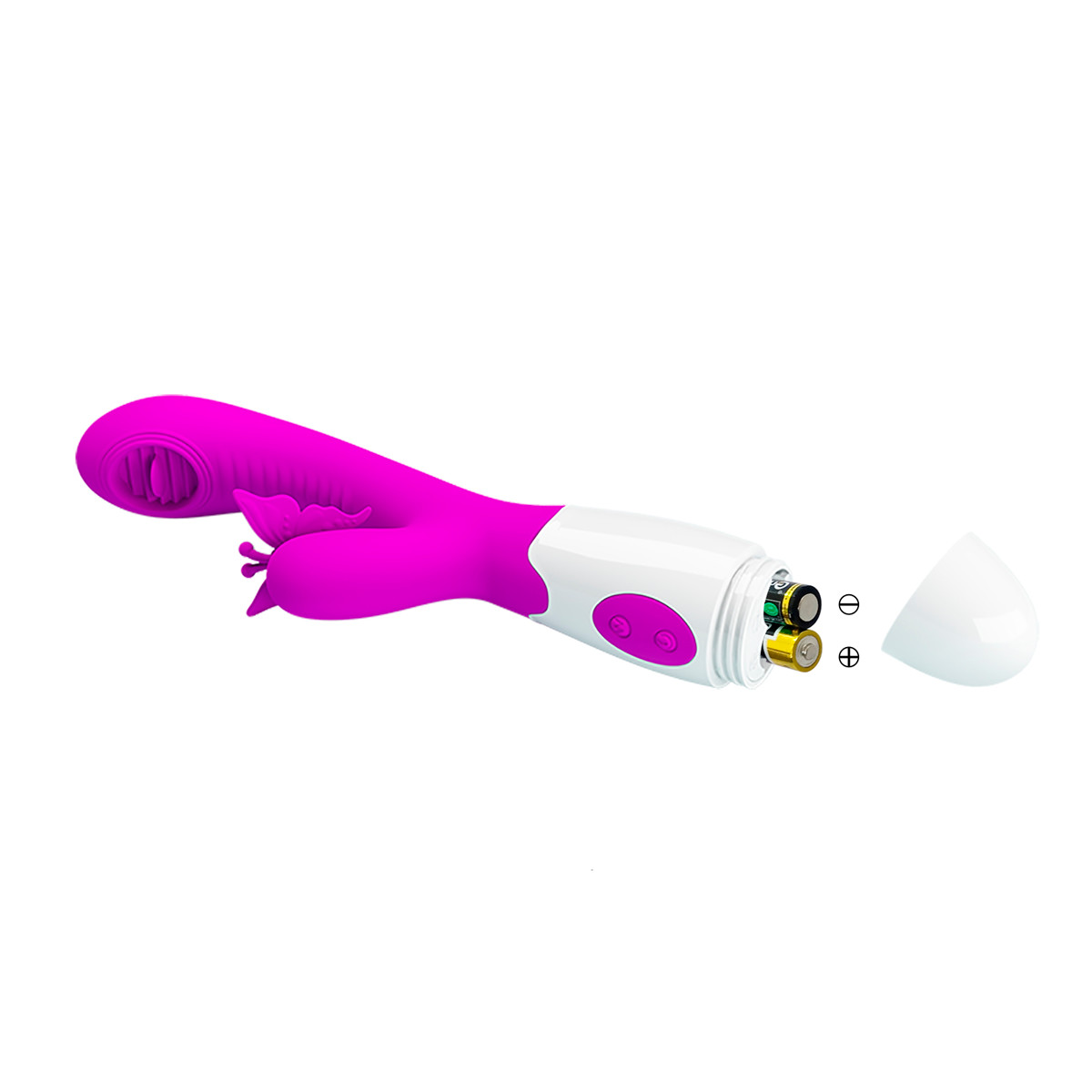 Vibrador de Ponto G com Língua, Estimulador de Clitóris em Formato de Borboleta e 12 Modos de Vibração - Pretty Love Moth | 10 x 3 cm - 5