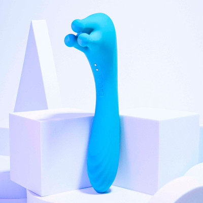 Foto 1 do produto Vibrador de Ponto G com Massageador de Clítoris Rotativo, 9 Modos de Vibração e Recarregável - Evolved Novelties Heads Or Tails | 12 x 3,5 cm