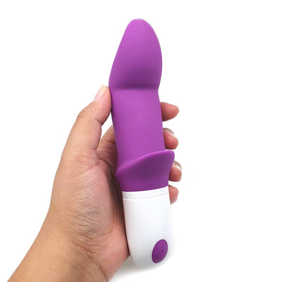 Foto 7 do produto Vibrador de Ponto G com Mini Estimulador de Clitóris em Silicone Flexível e 9 Modos de Vibração - S-Hande Sparta-6 | 10 x 3,6 cm | Disponivel em 2 Cores