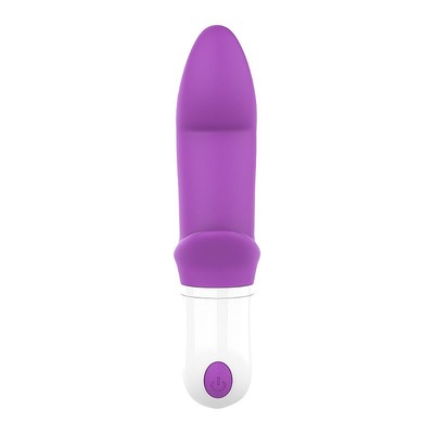 Foto 5 do produto Vibrador de Ponto G com Mini Estimulador de Clitóris em Silicone Flexível e 9 Modos de Vibração - S-Hande Sparta-6 | 10 x 3,6 cm | Disponivel em 2 Cores