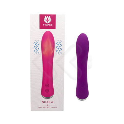 Foto 1 do produto Vibrador de Ponto G Recarregável com 9 Modos de Vibrações e Função de Aquecimento - S Hande Nicola| Disponível em 2 Cores