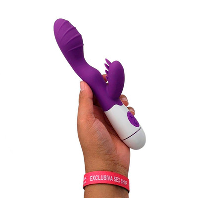 Foto 6 do produto Vibrador de Ponto G com Estimulador Clitoriano, 30 Modos de Vibração e Recarregável - Female Vibrator | 10,5 x 3,5 cm | Disponível em 4 Cores