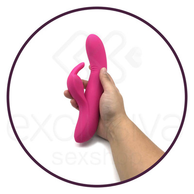 Vibrador Rabbit com 7 Modos de Vibração, 4 Movimentos, Recarregável e Resistente à Água - Pretty Love Dylan | 13 x 3,5 cm | Disponível em 3 Cores