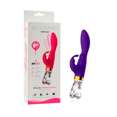 Foto 1 do produto Vibrador de Ponto G Recarregável com Estimulador de Clitóris e 10 Modos de Vibração - Hantewei Vibrators AV 01 - 11 x 3,1 cm | Disponível em 2 Cores