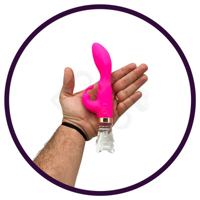 Foto 12 do produto Vibrador de Ponto G Recarregável com Estimulador de Clitóris e 10 Modos de Vibração - Hantewei Vibrators AV 01 - 11 x 3,1 cm | Disponível em 2 Cores