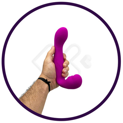 Vibrador de Ponto G Recarregável com Estimulador de Clitóris e 30 Modos de Vibração - Pretty Love Beau | 13 x 4,3 cm
