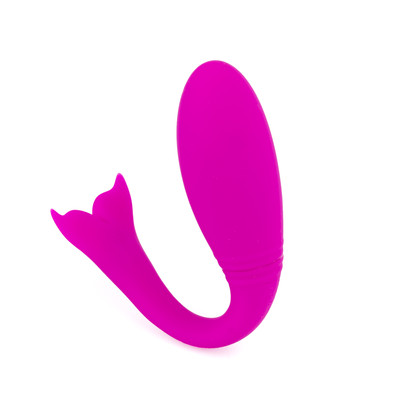 Foto 2 do produto Vibrador de Ponto G Recarregável em Forma de Baleia com 12 Modos de Vibração e Controle Remoto - Pretty Love Jordyn | 9,8 x 3,1 cm