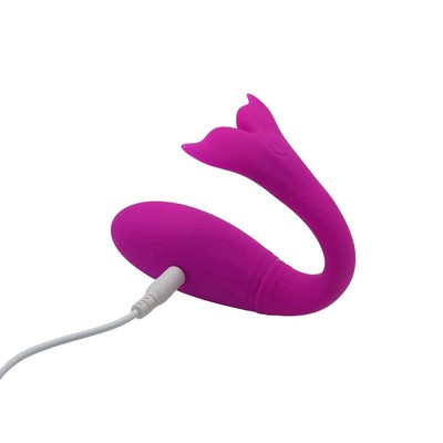 Foto 7 do produto Vibrador de Ponto G Recarregável em Forma de Baleia com 12 Modos de Vibração, Função Memoria e Controle Remoto por Aplicativo - Pretty Love Jayleen