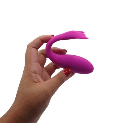 Vibrador de Ponto G Recarregável em Forma de Baleia com 12 Modos de Vibração, Função Memoria e Controle Remoto por Aplicativo - Pretty Love Jayleen