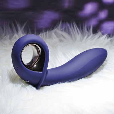 Foto 2 do produto Vibrador de Ponto G com Ponta Inflável em Silicone com 10 Modos de Vibração e Recarregável - Evolved Inflatable G | 11,5 x 3,5 cm