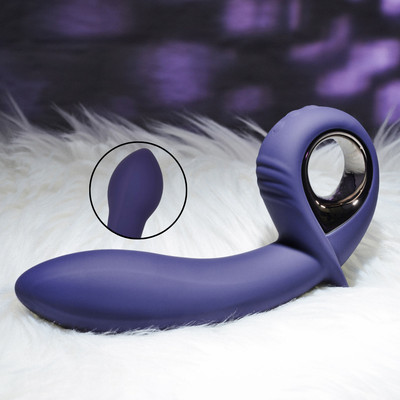 Vibrador de Ponto G com Ponta Inflável em Silicone com 10 Modos de Vibração e Recarregável - Evolved Inflatable G | 11,5 x 3,5 cm