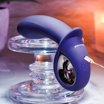 Foto 4 do produto Vibrador de Ponto G com Ponta Inflável em Silicone com 10 Modos de Vibração e Recarregável - Evolved Inflatable G | 11,5 x 3,5 cm