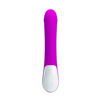 Foto 3 do produto Vibrador de Ponto G em Silicone com Estimulador Clitoriano e 30 Modos de Vibração - Pretty Love Robert | 12 x 3,5 cm