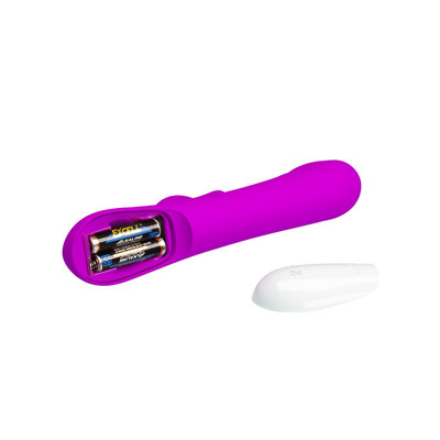 Foto 5 do produto Vibrador de Ponto G em Silicone com Estimulador Clitoriano e 30 Modos de Vibração - Pretty Love Robert | 12 x 3,5 cm
