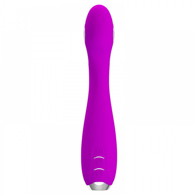 Foto 3 do produto Vibrador de Ponto G Recarregável em Silicone com 7 Modos de Vibração e 5 Intensidades de Choque - Pretty Love Hector | 14,2 x 3,2 cm