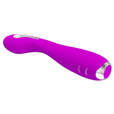 Foto 6 do produto Vibrador de Ponto G Recarregável em Silicone com 7 Modos de Vibração e 5 Intensidades de Choque - Pretty Love Hector | 14,2 x 3,2 cm