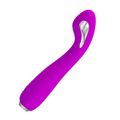 Foto 4 do produto Vibrador de Ponto G Recarregável em Silicone com 7 Modos de Vibração e 5 Intensidades de Choque - Pretty Love Hector | 14,2 x 3,2 cm