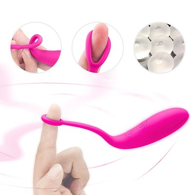 Foto 5 do produto Vibrador de Ponto G em Silicone com 9 Modos de Vibrações, Controle Remoto Sem Fio e Recarregável - S-Hande Tulip 3 | 9 x 3,1 cm | Disponível em 2 Cores
